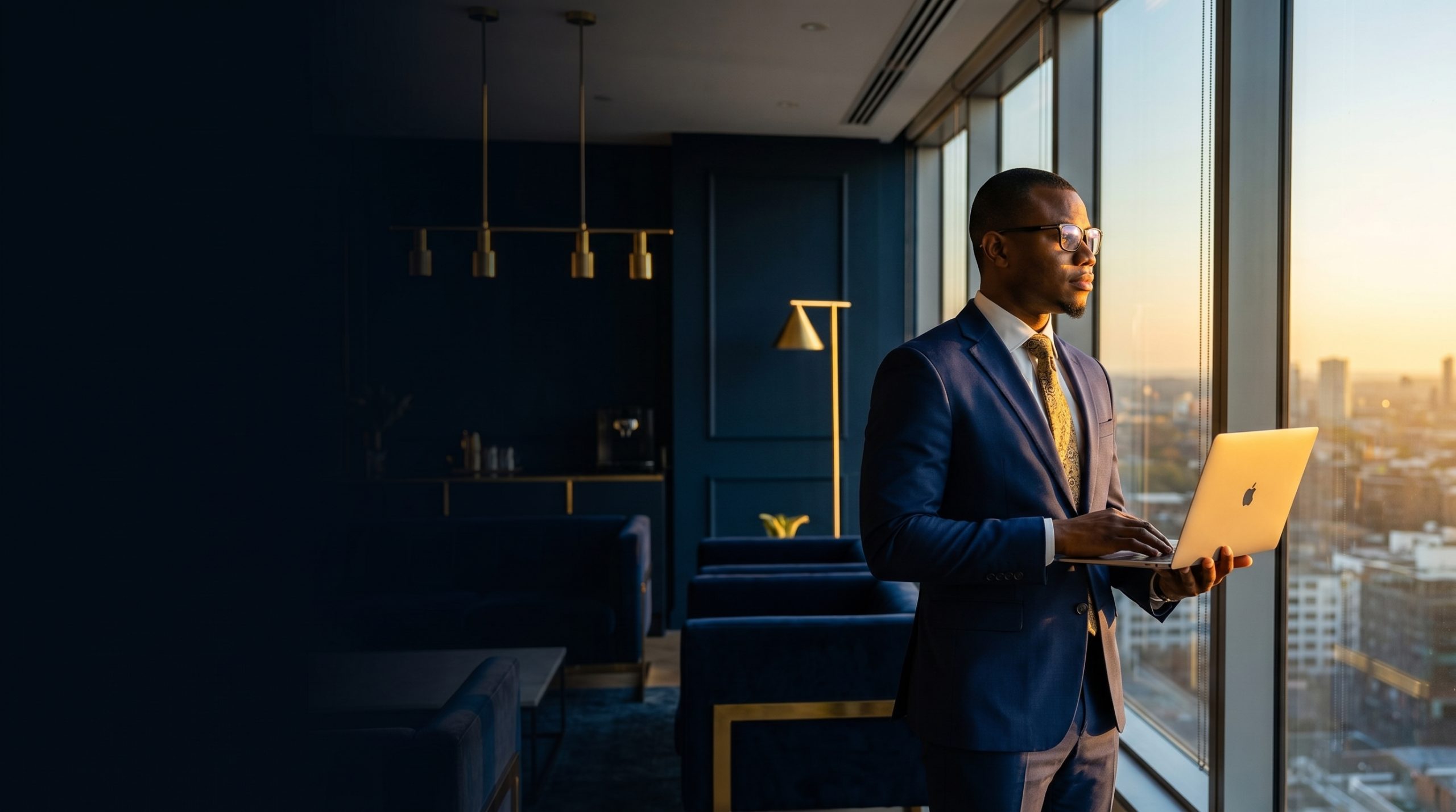 Entrepreneur ivoirien utilisant l’intelligence artificielle